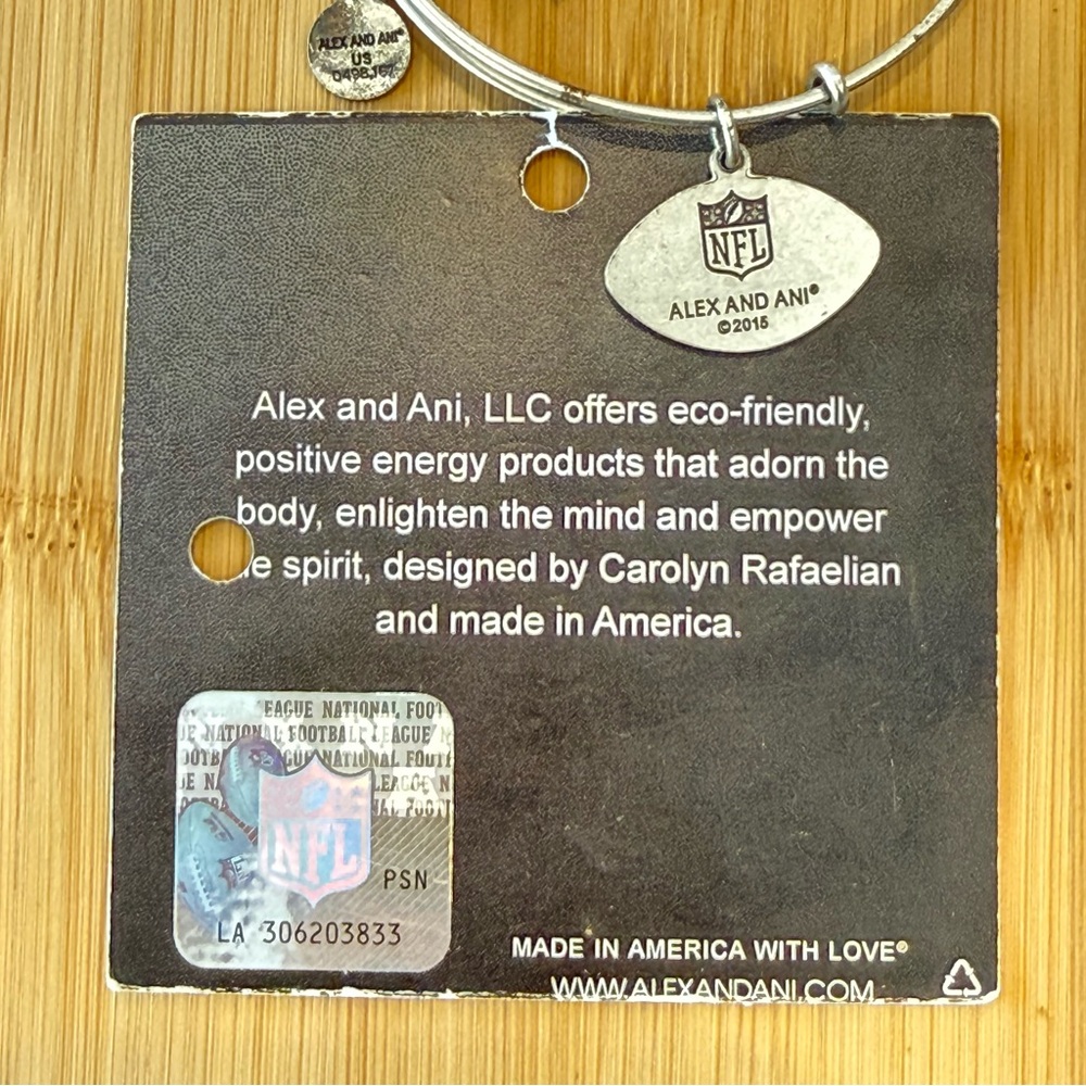 NFL Alex and Ani Silver Charm Bracelet - Picture 4 of 6